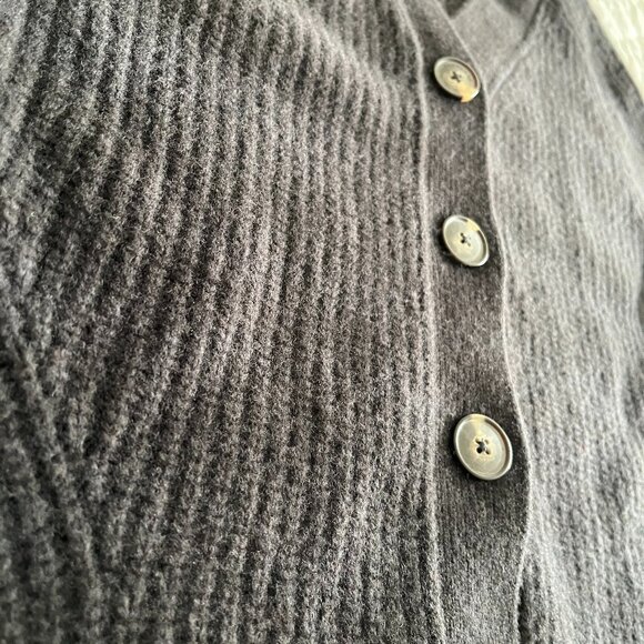 Everlane Womens Black The Felted Merino Boyfriend Cardigan Medium - Picture 10 of 16